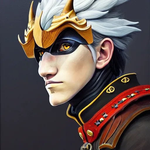 Image similar to portrait painting of a crow - headed sheriff, sharp focus, award - winning, trending on artstation, masterpiece, highly detailed, intricate, studio ghibli, the dragon prince. art by merwild and ernesto irawan and rachel denton