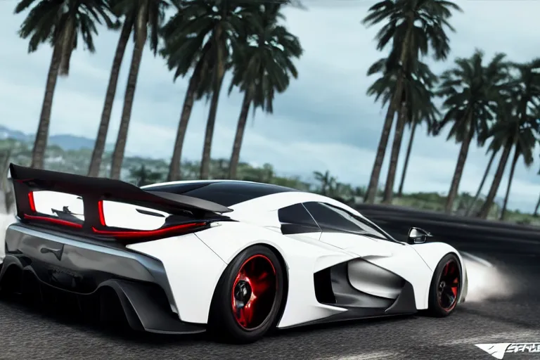 Image similar to photo wallpaper sport car gran turismo 7 forza horizon need for speed fast and furious 5 unreal engine supercar hypercar game concept car octane render, 4 khd 2 0 2 2 3 d cgi rtx style chrome reflexion global illumination ray tracing hdr arstation pixar and disney unreal