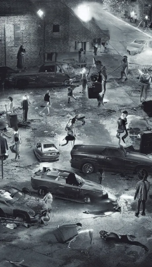 Prompt: rage, by gregory crewdson