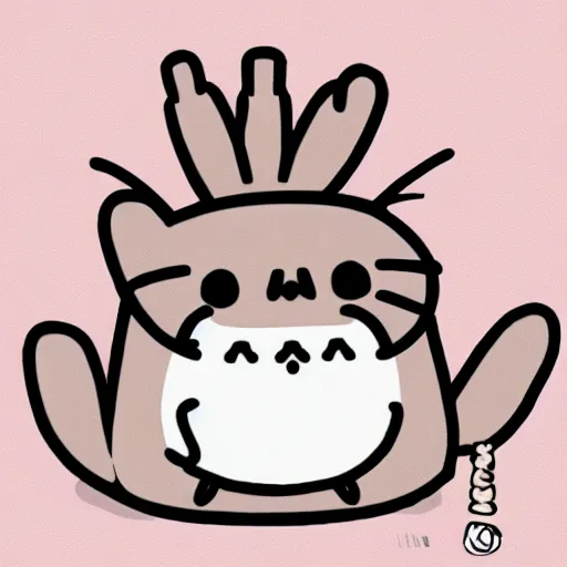 Image similar to Hollow Knight as a pusheen,