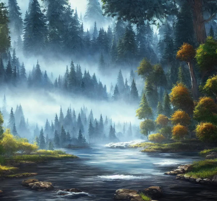 Prompt: bob ross painting, unreal engine 5, wallpaper, 8 k, ultra detailed, realistic photo, artstation
