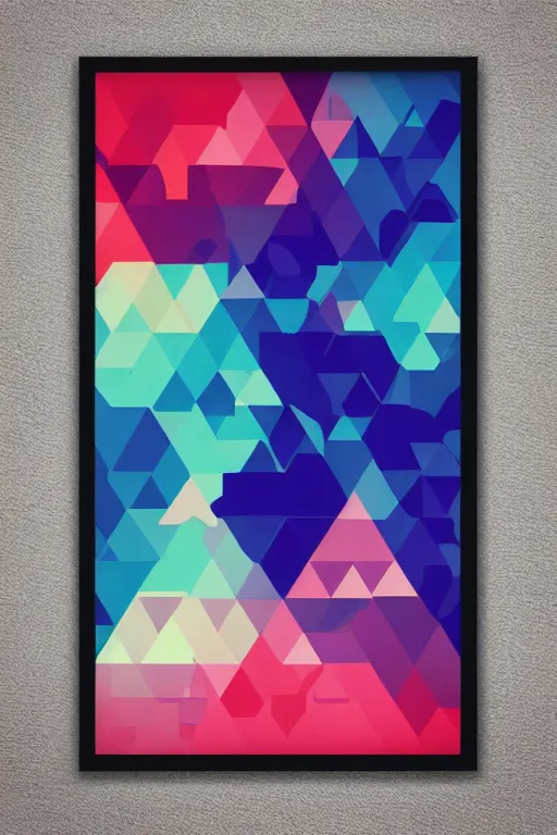 Image similar to tycho chillwave geometric poster