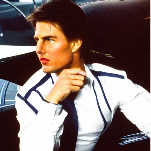 Prompt: Tom Cruise tangoing on the Highway to the Danger zone