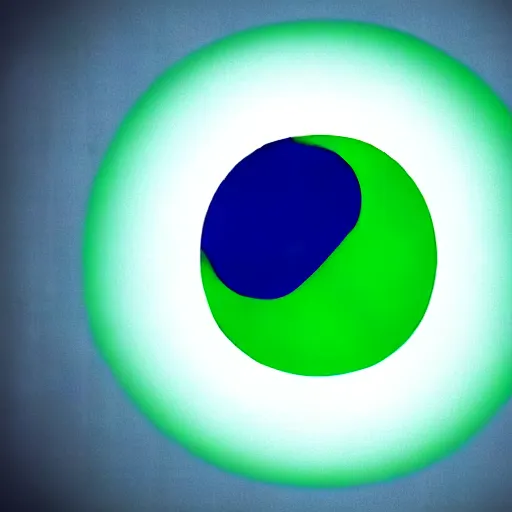 Image similar to Text Yin-Yang written around a green and blue yin-yang logo