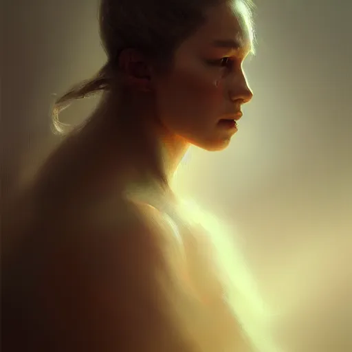 Image similar to humanoid animal, concept art oil painting, portrait ethereal by jama jurabaev, greg rutkowski extremely detailed, brush hard, artstation, soft light, whimsical