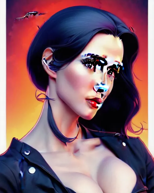 Image similar to a pin up and beautiful fashion charming dreamlke jennifer connelly, symmetrical face symmetrical eyes, character art, art by artgerm lau and wlop and and ilya kuvshinov and john singer sargent, joshua middleton comic art, frostbite 3 engine, cryengine