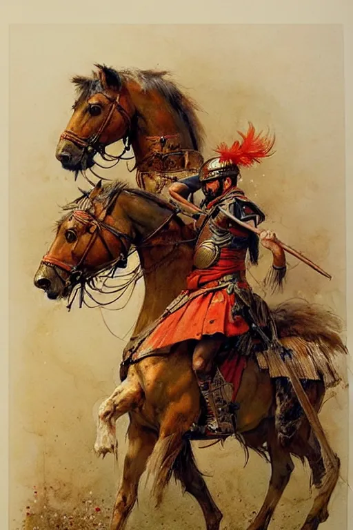 Image similar to ( ( ( ( ( roman military. saturated colors ) ) ) ) ) by jean - baptiste monge!!!!!!!!!!!!!!!!!!!!!!!!!!!!!!