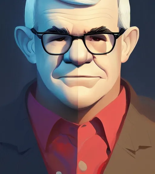 Prompt: face icon stylized minimalist steve martin, loftis, cory behance hd by jesper ejsing, by rhads, makoto shinkai and lois van baarle, ilya kuvshinov, rossdraws global illumination