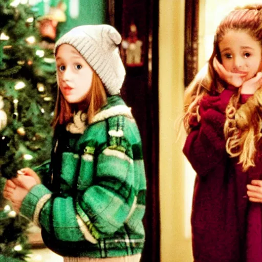 Image similar to Ariana Grande in the movie home alone