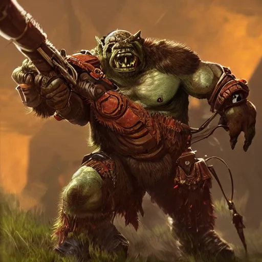 Prompt: orc Ork sniper, detailed lighting, high quality, sharp focus, intricate, digital art, artstation, 4k