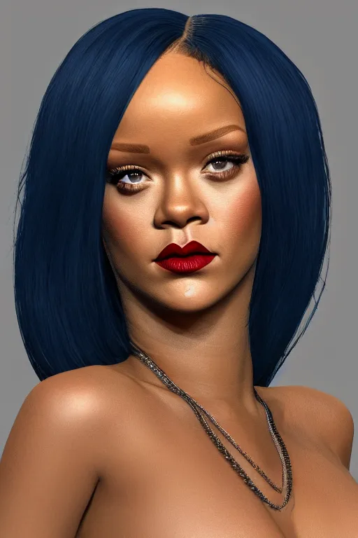 Image similar to Rihanna 3d head model