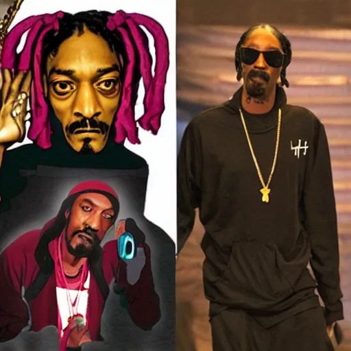Image similar to snoop dog is ghost in the shell