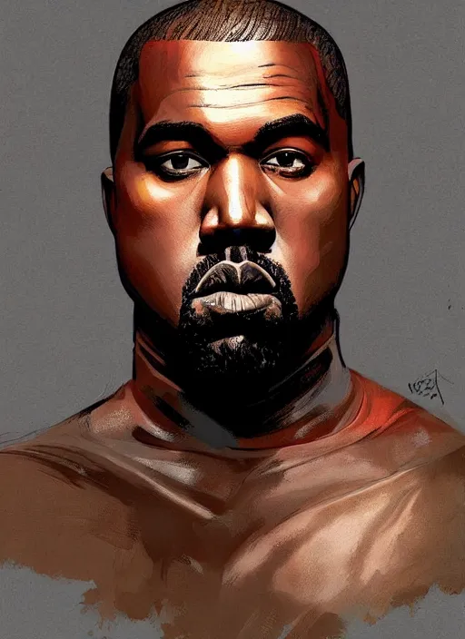 Prompt: Portrait of Kanye West, marvel comics, dark, intricate, highly detailed, smooth, artstation, digital illustration by Ruan Jia and Mandy Jurgens and Artgerm and Wayne Barlowe and Greg Rutkowski and Frank Frazetta