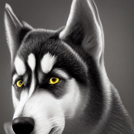 Prompt: a potrait of a husky - girrafe hybrid an ultrafine detailed detailed painting for detailed detailed people 4 k ultra high definition, more real than the realist possible reality times infinity