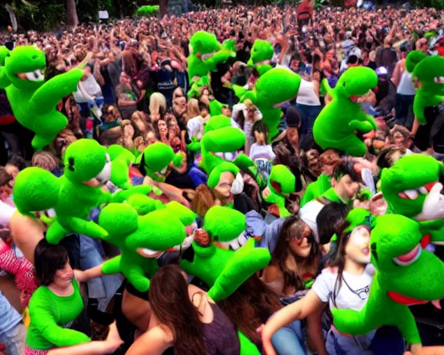 Image similar to yoshi mosh pit