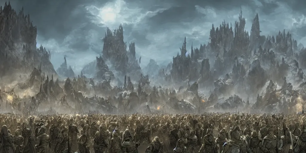 Prompt: the elder scrolls imperial army, matte painting, crowded, glamorous, 4 k, concept art