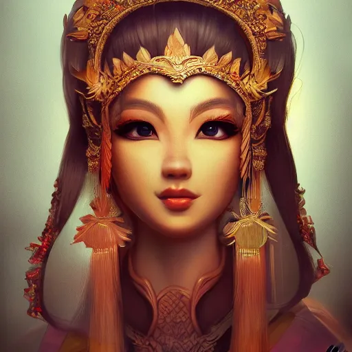 Image similar to beautiful Lam Luk Ka artwork by Jason Zhuang, artstation, high quality, ultra detailed, 4k