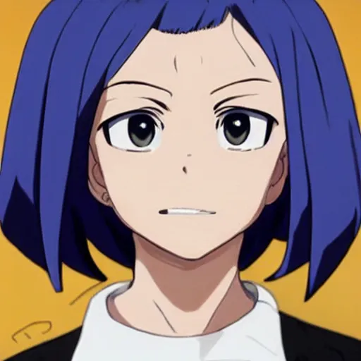 Prompt: realistic school portrait photo of jirou from my hero academia as a real person