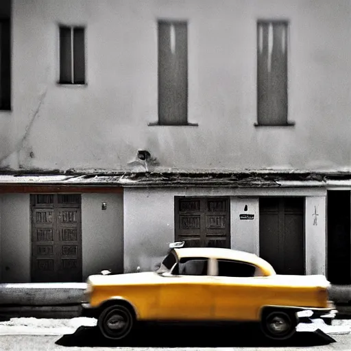 Prompt: 2 0 megapixels, 3 2 k definition, 9 9 9 9 9 9 9 k uhd, color photography, ultra detailed, elegant, very very beautiful, precise, intricate, award winning best quality photo by saul leiter of a best quality chevey parked in a best quality road, view from far away, intricate details, ultrafine details