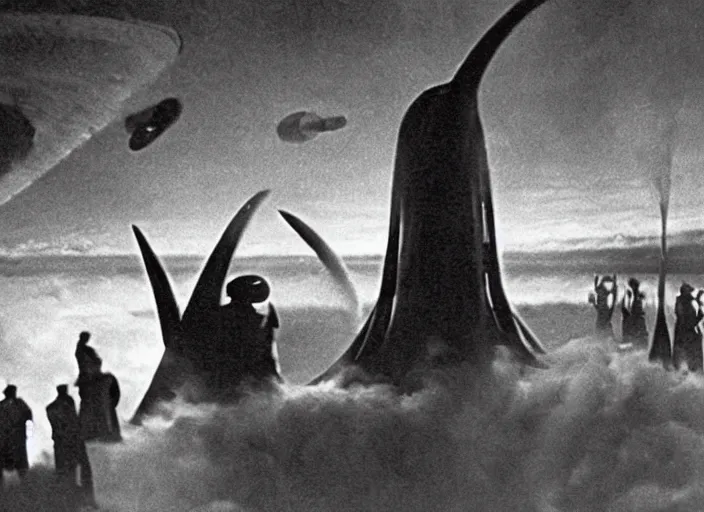 Image similar to scene from the 1 9 4 6 science fiction film arrival