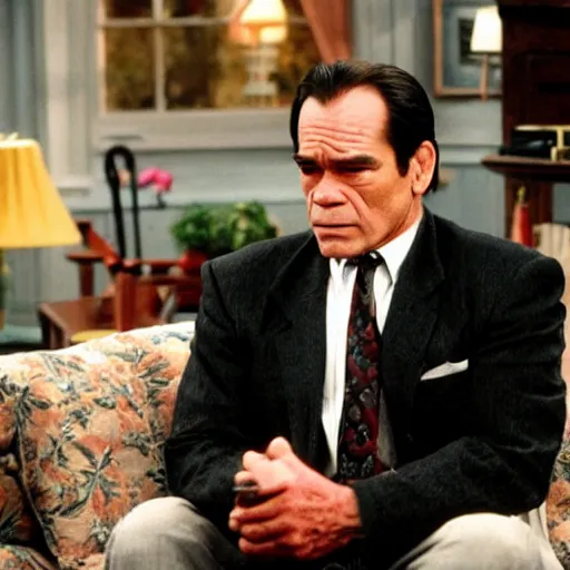 Image similar to Tommy Lee Jones as the new boss of Rachel in Friends