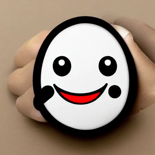 Image similar to red eyed smiling emoji thumb up