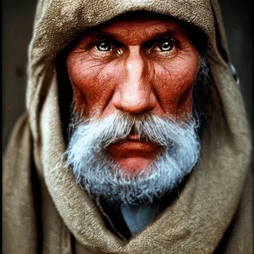 Image similar to portrait ofalso Tolstoy, by Steve McCurry, clean, detailed, award winning