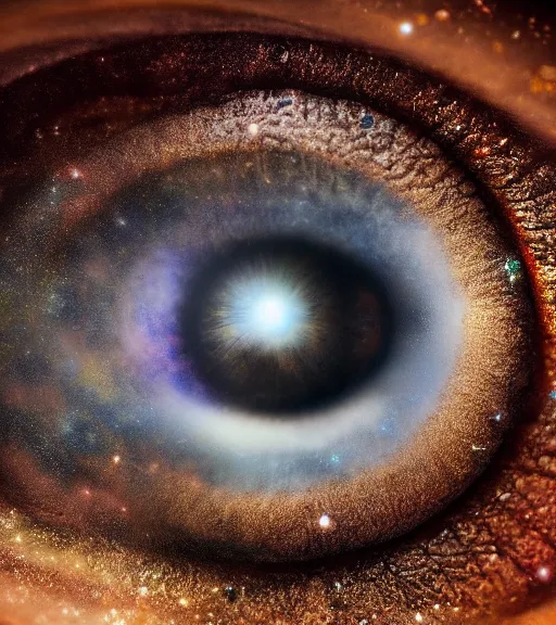 Prompt: the universe in an eye, intricate, super detailed, 4K,