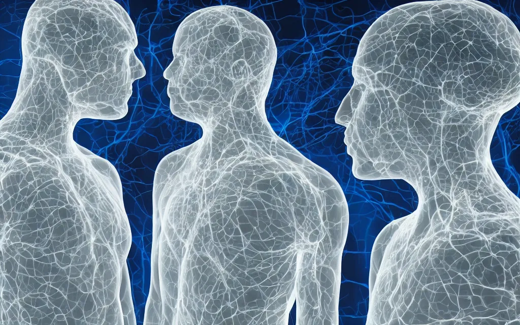 Image similar to neural synchronization between two people