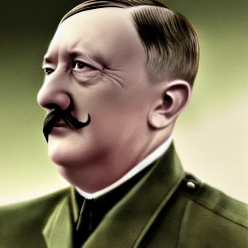Image similar to Hitler in 2022, highly detailed, highly realistic photo, 4K