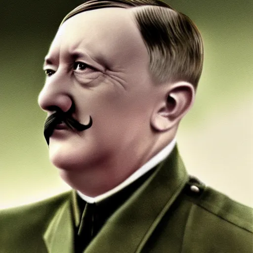 Prompt: Hitler in 2022, highly detailed, highly realistic photo, 4K