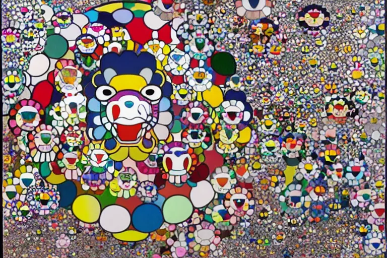 Image similar to artwork by takashi murakami