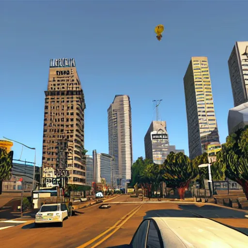 Prompt: Buenos Aires in a GTA V style