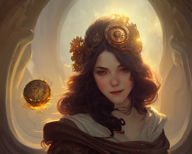 Image similar to photography of kate beaton, deep focus, d & d, fantasy, intricate, elegant, highly detailed, digital painting, artstation, concept art, matte, sharp focus, illustration, hearthstone, art by artgerm and greg rutkowski and alphonse mucha