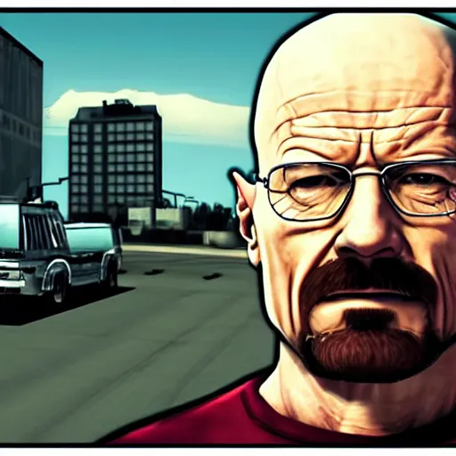 Image similar to Walter White GTA loading screen