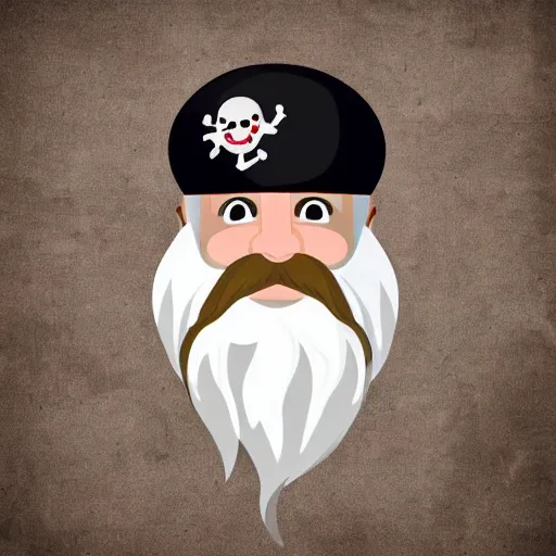 Prompt: a scraggly pirate gnome worn after days of travel on a pirate ship, white beard, realistic