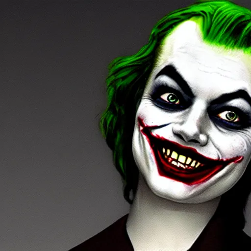 Image similar to Emma Stone as The Joker