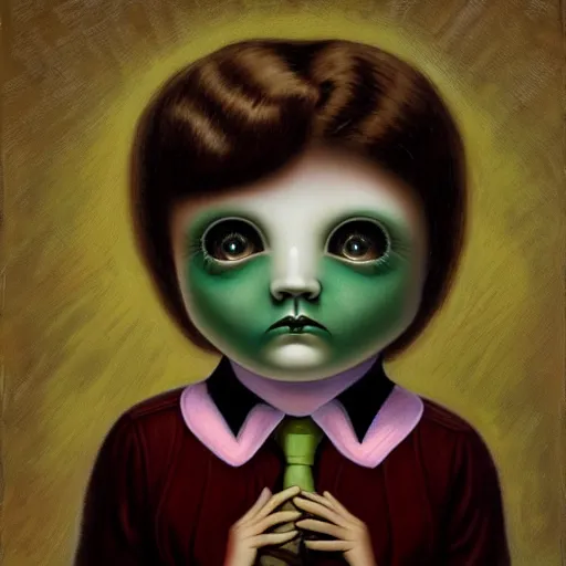 Image similar to artwork in the style of Mark Ryden