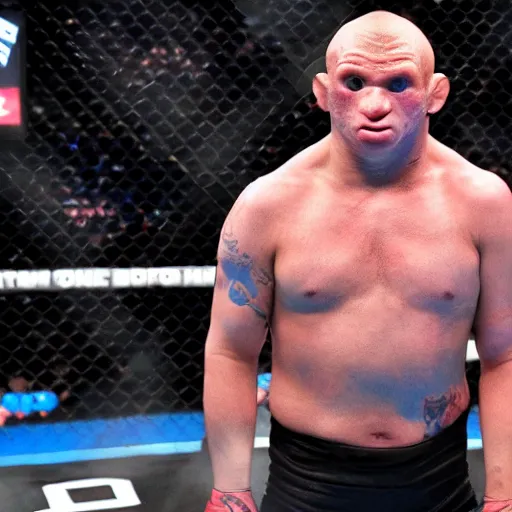 Image similar to sloth from the goonies in a ufc match