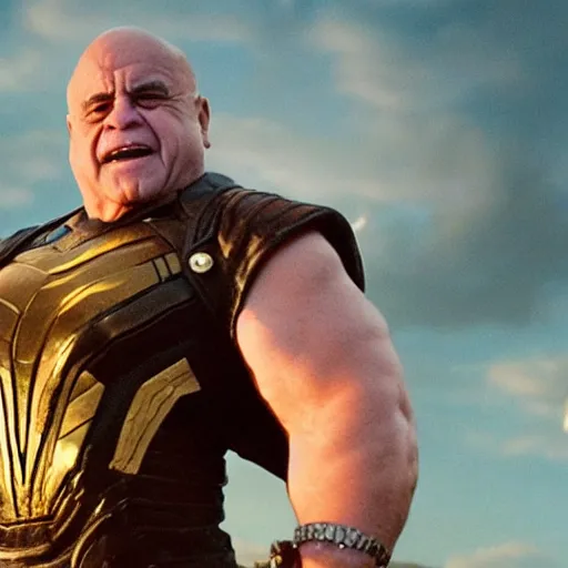 Prompt: danny devito playing thanos