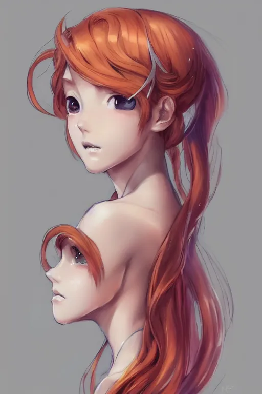 Prompt: beautiful concept art, character design sheet, beautiful anime style gingerhead young girl mermaid with a gorgeous faces, high fashion, fantasy, intricate, elegant, highly detailed, digital painting, artstation, concept art, smooth, sharp focus, illustration, beautiful light and shadows, art by artgerm and greg rutkowski and lin hsiang and krenz cushart and wlop