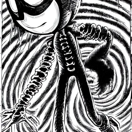 Prompt: sonic by junji ito, creepy, horror, highly detailed, intricate