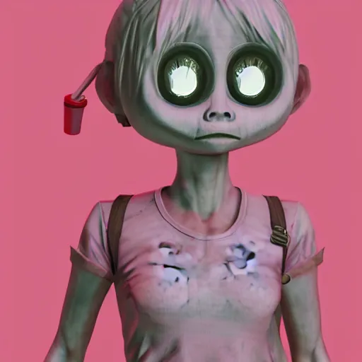 Image similar to silent hill remake but kawaii, in the style of james jean jamie hewlett, artstation trending, 8 k, 3 d render, photorealistic, volumetric lighting caustics, pink