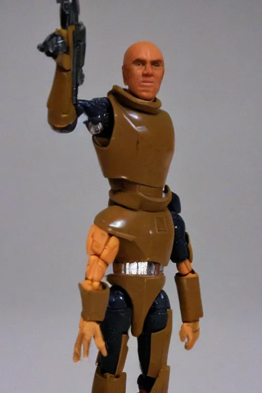 Prompt: 1 9 8 6 kenner action figure, 5 points of articulation, heroic human proportions, sci fi, high detail, t - pose, star wars, warhammer 4 0 0 0