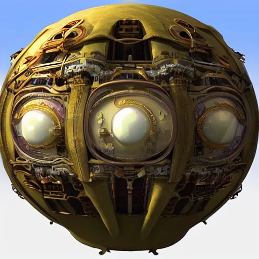 Image similar to enormous flying city!! in a gigantic faberge egg, sky!!!, steampunk, aetherpunk, fantasy art, unreal engine,