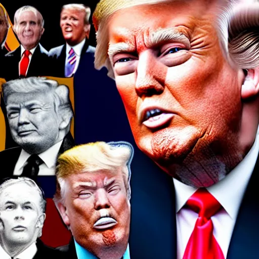 Image similar to Photoshop collage of Trump