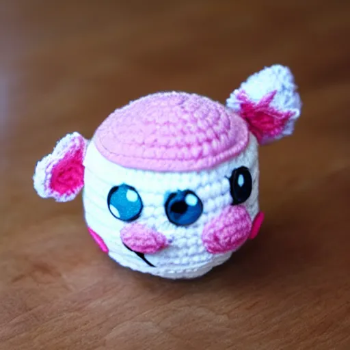 Image similar to jigglypuff as a crochet plush