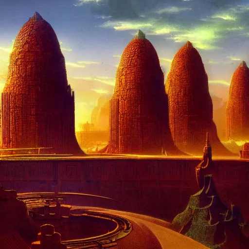 Image similar to fief of relentless autodidact labor realm, in the style of bruce pennington and aria, 8 k resolution,