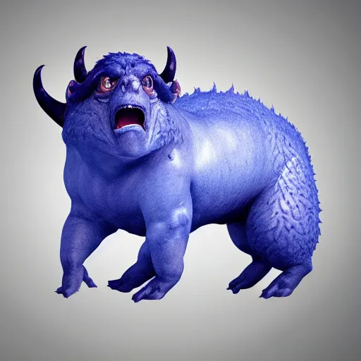 Image similar to chris christie blueberry chimera hybrid. surreal creature. concept art.