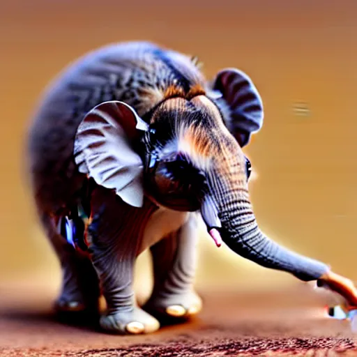 Prompt: a elephant - mouse - hybrid, animal photography